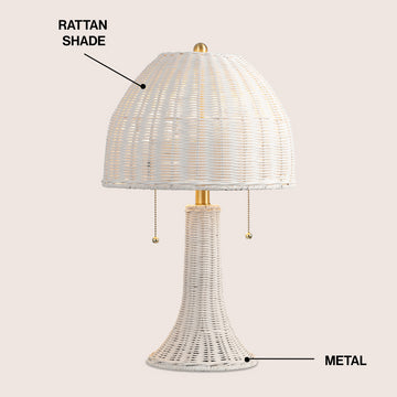 Joanie 22" Bohemian Rustic Iron LED Table Lamp